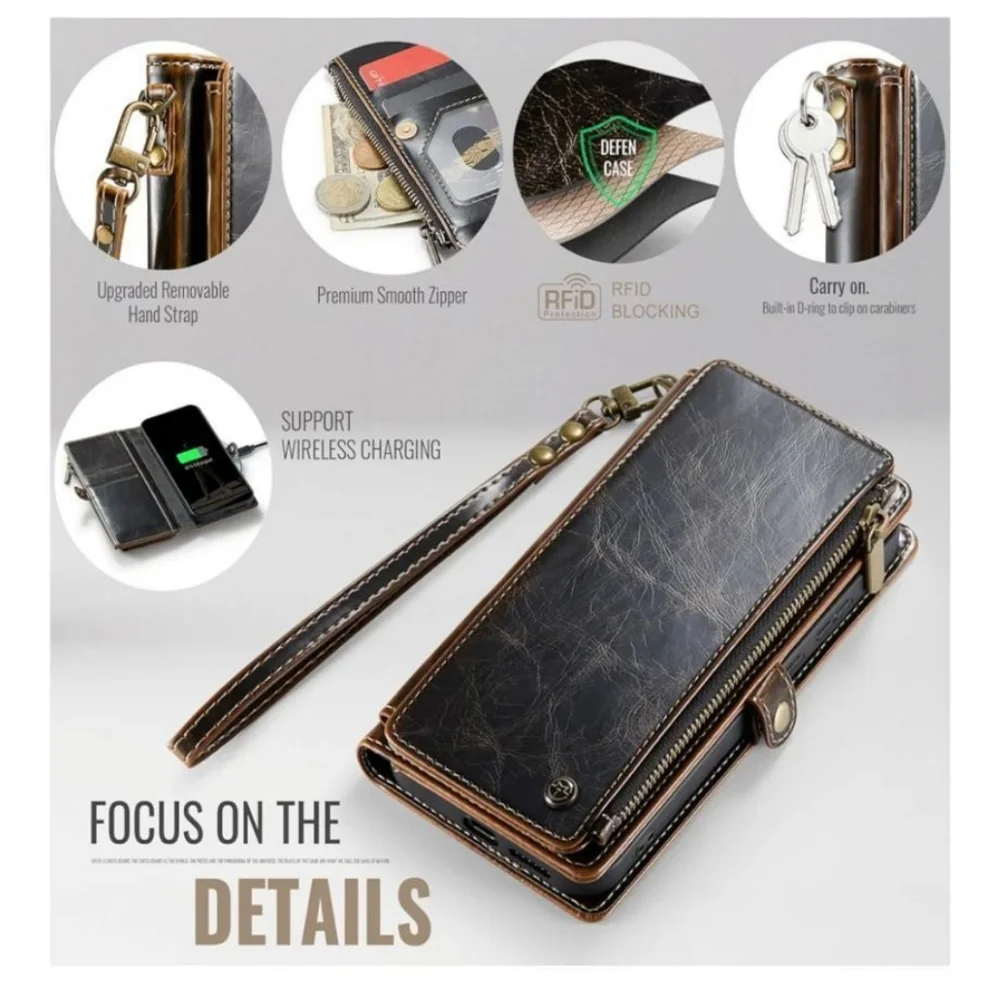 Samsung Galaxy S23 Case Wallet with RFID Blocking Card Holder